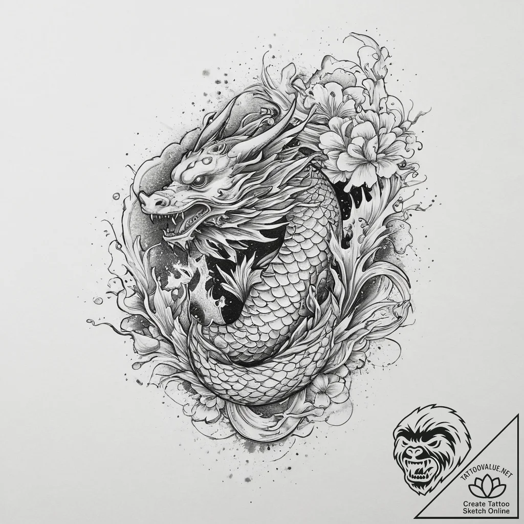 Tattoo sketch cosmic cosmos, artistic tattoo... - tattoo sketch (№1756426553_0, 29.08.2025 00:15) — tattoovalue.net