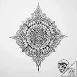 Tattoo sketch sacred kingdom – tattoo sketch (№1756427150_0, 29.08.2025 00:25) — tattoovalue.net