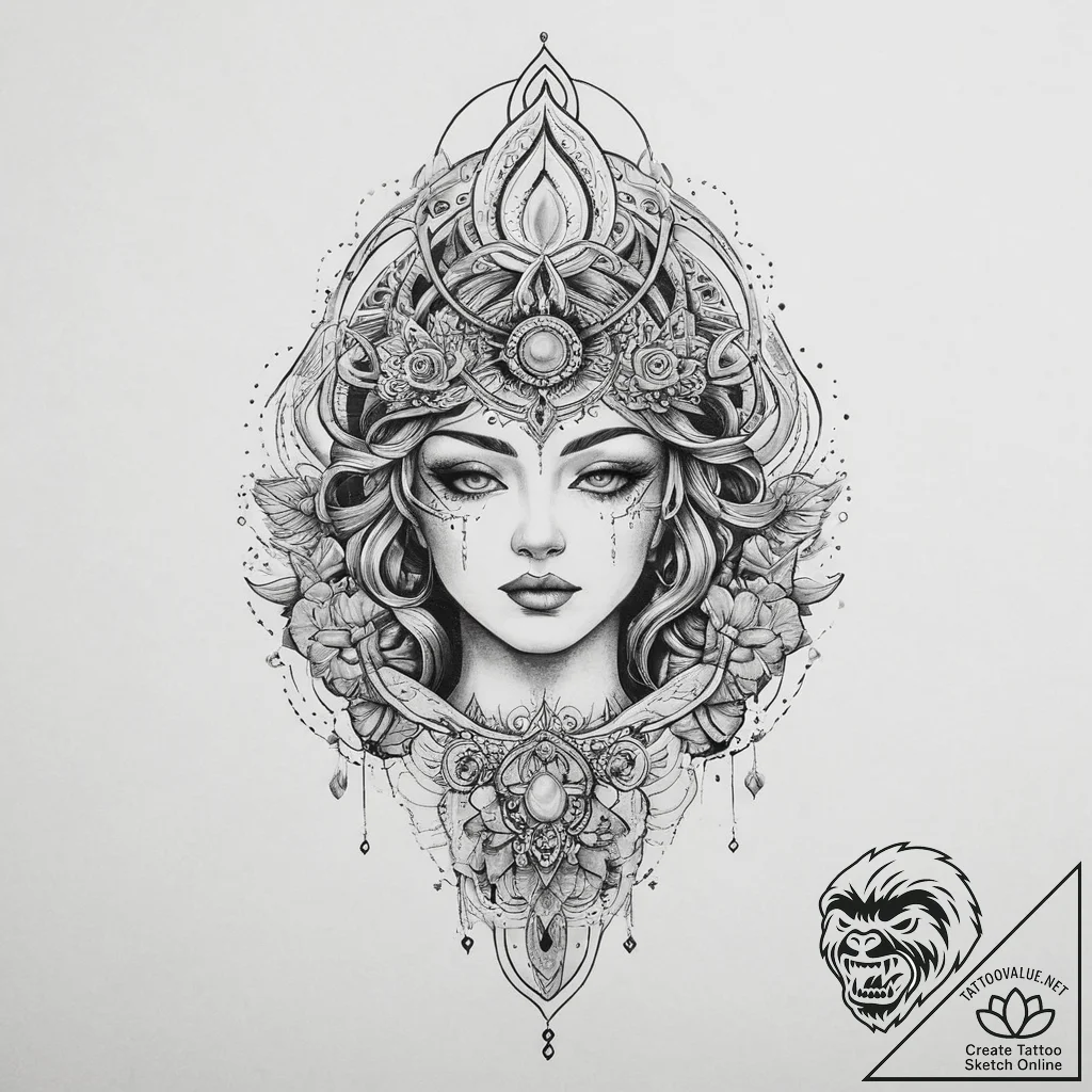 Tattoo sketch cosmic soul, tattoo flash sheet... - tattoo sketch (№1756427547_0, 29.08.2025 00:32) — tattoovalue.net