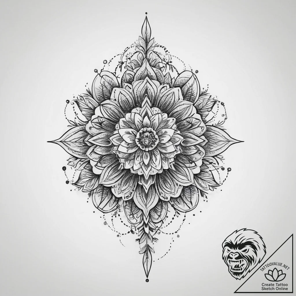 Tattoo sketch gray - tattoo sketch (№1756427746_0, 29.08.2025 00:35) — tattoovalue.net