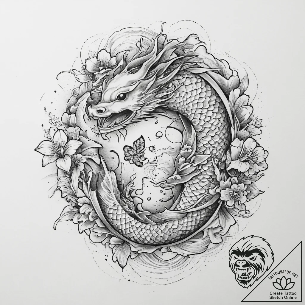 Tattoo sketch weave, tattoo flash sheet desig... - tattoo sketch (№1756432307_0, 29.08.2025 01:51) — tattoovalue.net