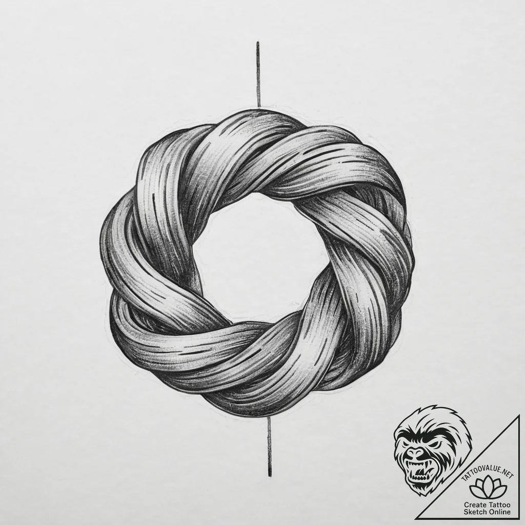 Tattoo sketch knot, tattoo sketch design, bla... - tattoo sketch (№1756432904_0, 29.08.2025 02:01) — tattoovalue.net