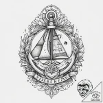 Tattoo sketch needle, ink illustration for ta… – tattoo sketch (№1756433499_0, 29.08.2025 02:11) — tattoovalue.net