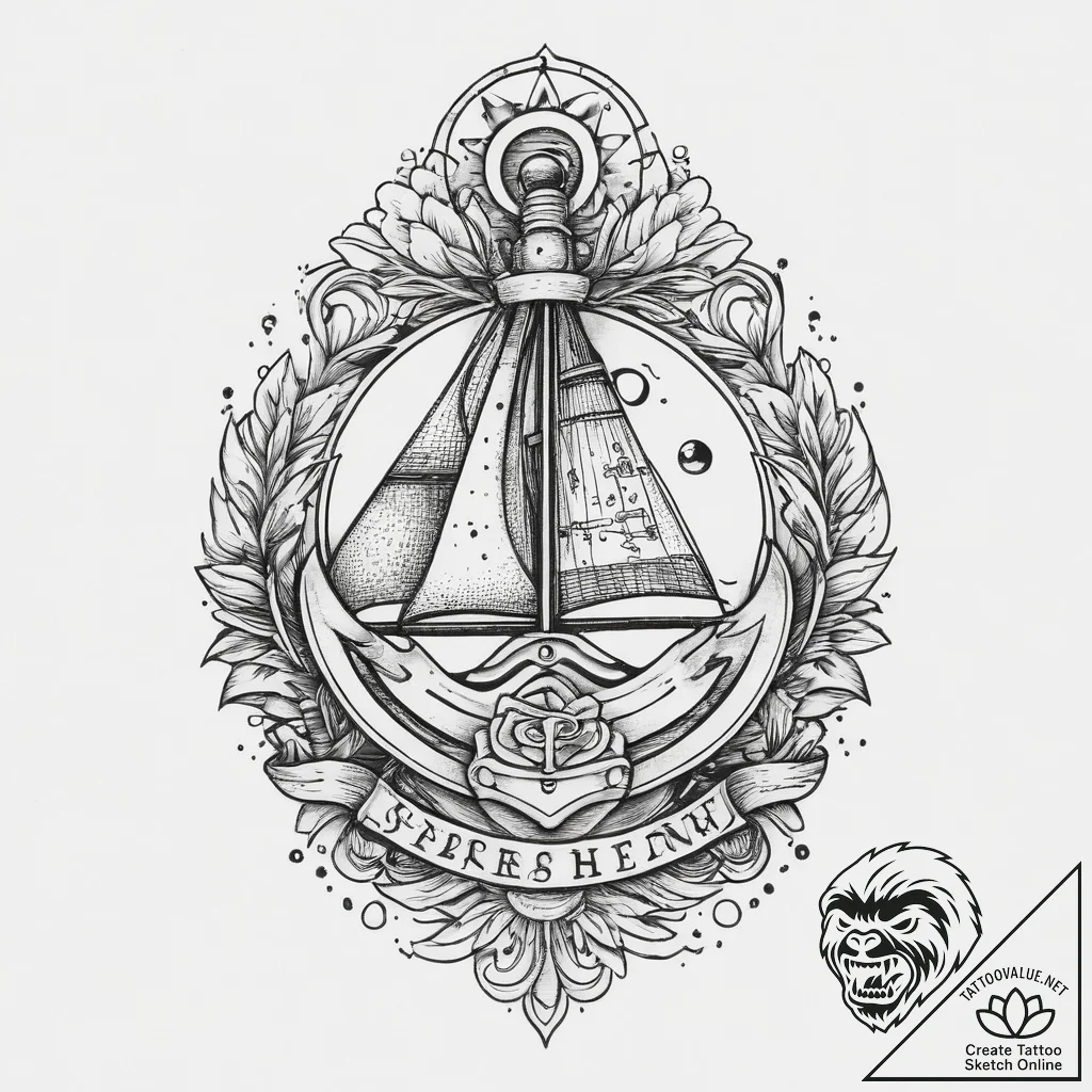 Tattoo sketch needle, ink illustration for ta... - tattoo sketch (№1756433499_0, 29.08.2025 02:11) — tattoovalue.net