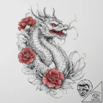 Tattoo sketch carnation flower, tattoo drawin… – tattoo sketch (№1756433698_0, 29.08.2025 02:14) — tattoovalue.net