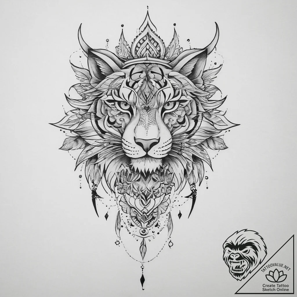 Tattoo sketch gray - tattoo sketch (№1756434295_0, 29.08.2025 02:24) — tattoovalue.net