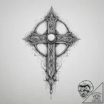 Tattoo sketch cloak with a moon, tattoo sketc… – tattoo sketch (№1756434891_0, 29.08.2025 02:34) — tattoovalue.net