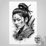 Tattoo sketch irezumi самурай, tattoo flash s… – tattoo sketch (№1756435287_0, 29.08.2025 02:41) — tattoovalue.net