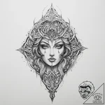 Tattoo sketch mystical strength – tattoo sketch (№1756435883_0, 29.08.2025 02:51) — tattoovalue.net