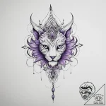 Tattoo sketch purple – tattoo sketch (№1756436082_0, 29.08.2025 02:54) — tattoovalue.net