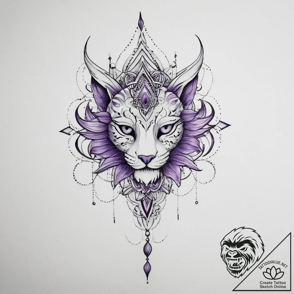 Tattoo sketch purple - tattoo sketch (№1756436082_0, 29.08.2025 02:54) — tattoovalue.net