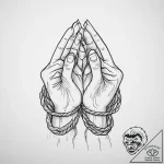 Tattoo sketch hands with a rope, tattoo drawi… – tattoo sketch (№1756437470_0, 29.08.2025 03:17) — tattoovalue.net