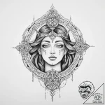 Tattoo sketch sacred story – tattoo sketch (№1756437868_0, 29.08.2025 03:24) — tattoovalue.net