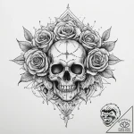 Tattoo sketch узор в виде черепа с воздухом,… – tattoo sketch (№1756439059_0, 29.08.2025 03:44) — tattoovalue.net