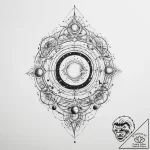 Tattoo sketch cosmic universe – tattoo sketch (№1756439851_0, 29.08.2025 03:57) — tattoovalue.net