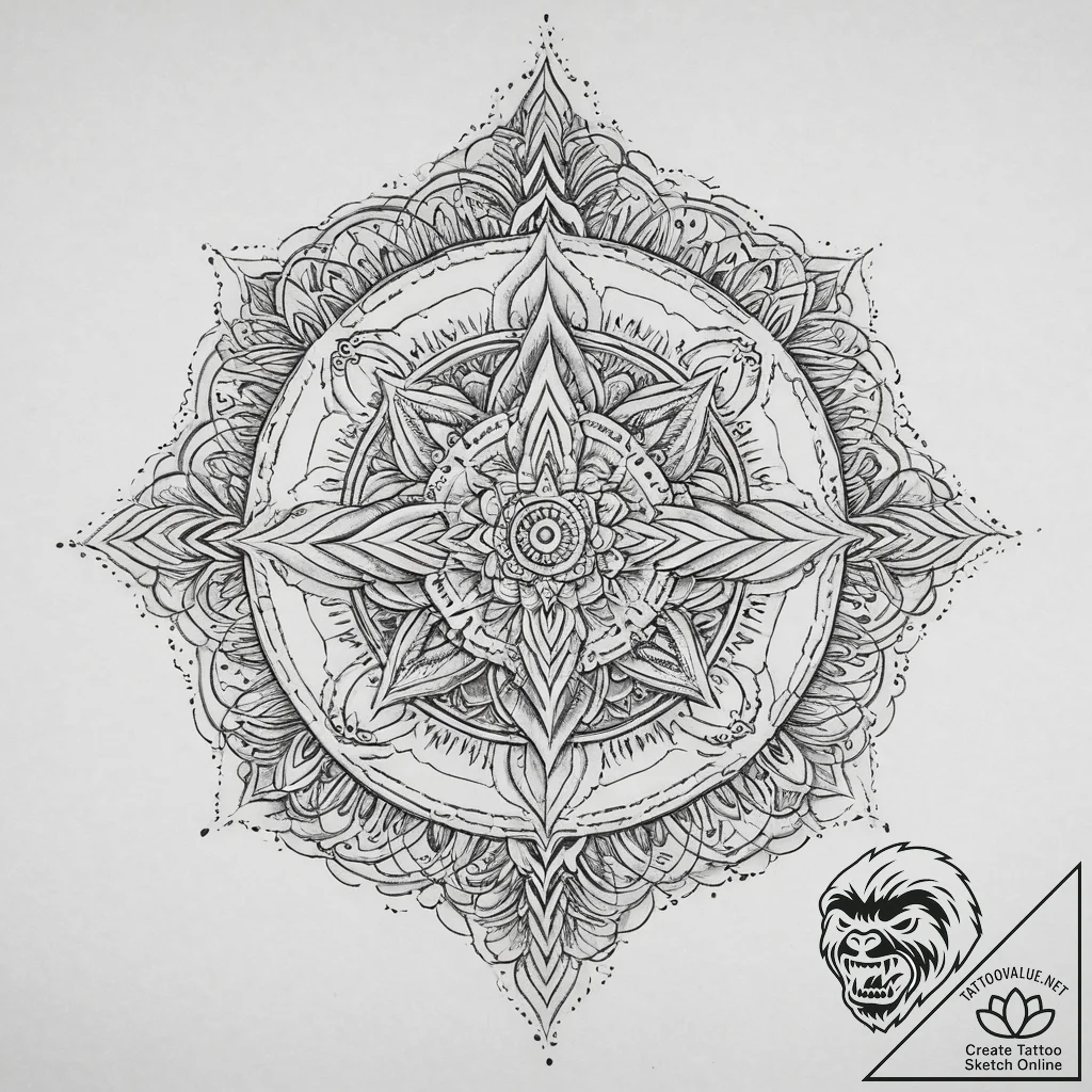 Tattoo sketch scepter, artistic tattoo sketch... - tattoo sketch (№1756440049_0, 29.08.2025 04:00) — tattoovalue.net