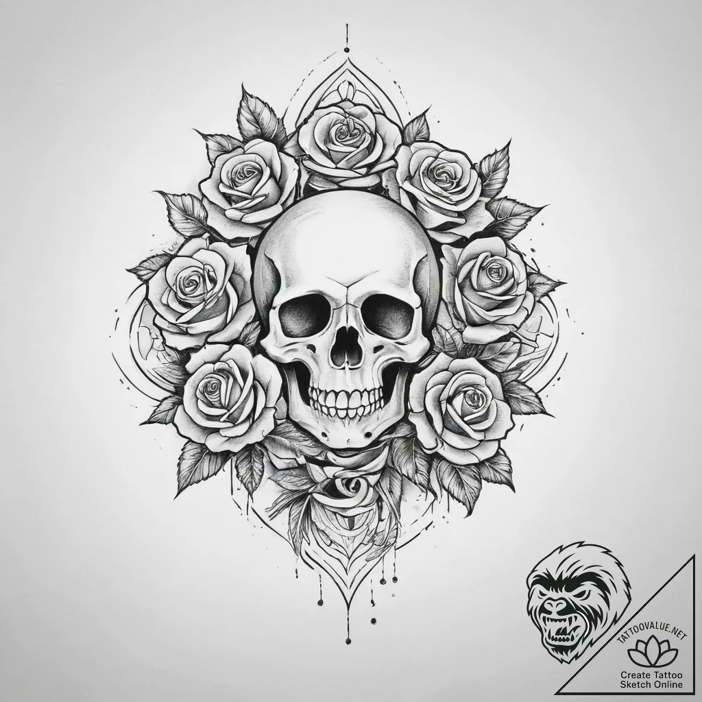 Tattoo sketch blessed creation, tattoo drawin... - tattoo sketch (№1756441233_0, 29.08.2025 04:20) — tattoovalue.net