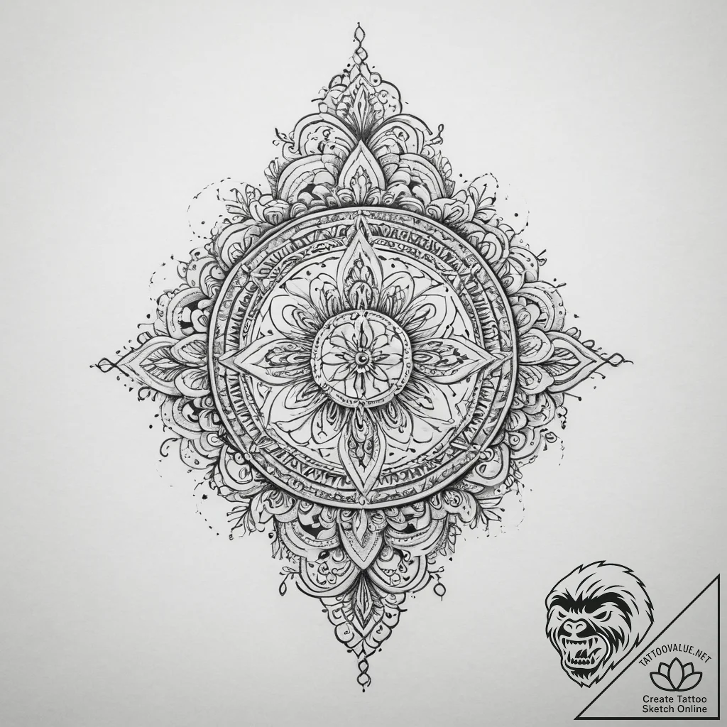 Tattoo sketch divine root, artistic tattoo sk... - tattoo sketch (№1756444992_0, 29.08.2025 05:23) — tattoovalue.net
