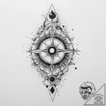 Tattoo sketch cosmic connection, ink illustra… – tattoo sketch (№1756448942_0, 29.08.2025 06:29) — tattoovalue.net