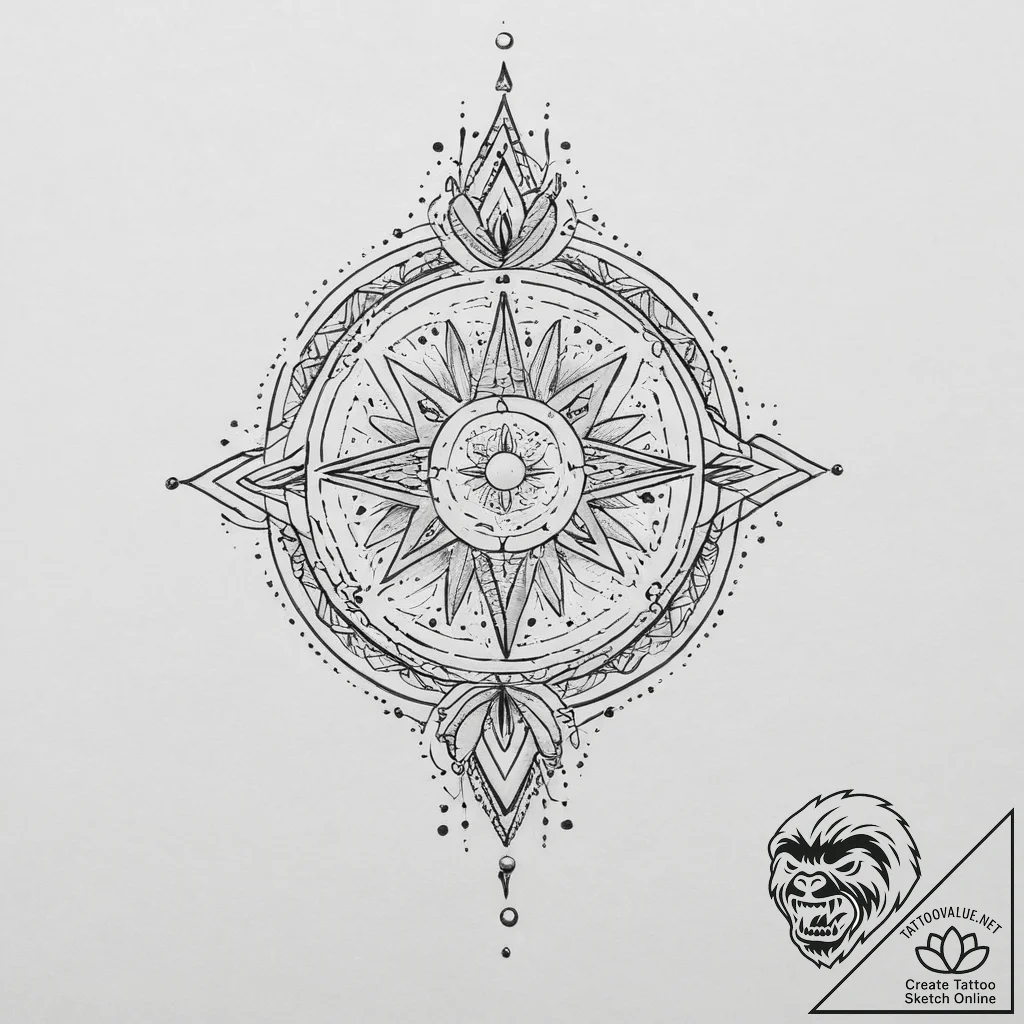 Tattoo sketch cosmic change, tattoo line art,... - tattoo sketch (№1756449141_0, 29.08.2025 06:32) — tattoovalue.net