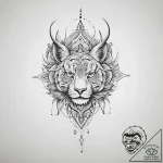 Tattoo sketch reflection – tattoo sketch (№1756450329_0, 29.08.2025 06:52) — tattoovalue.net