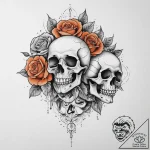 Tattoo sketch orange, ink illustration for ta… – tattoo sketch (№1756451913_0, 29.08.2025 07:18) — tattoovalue.net