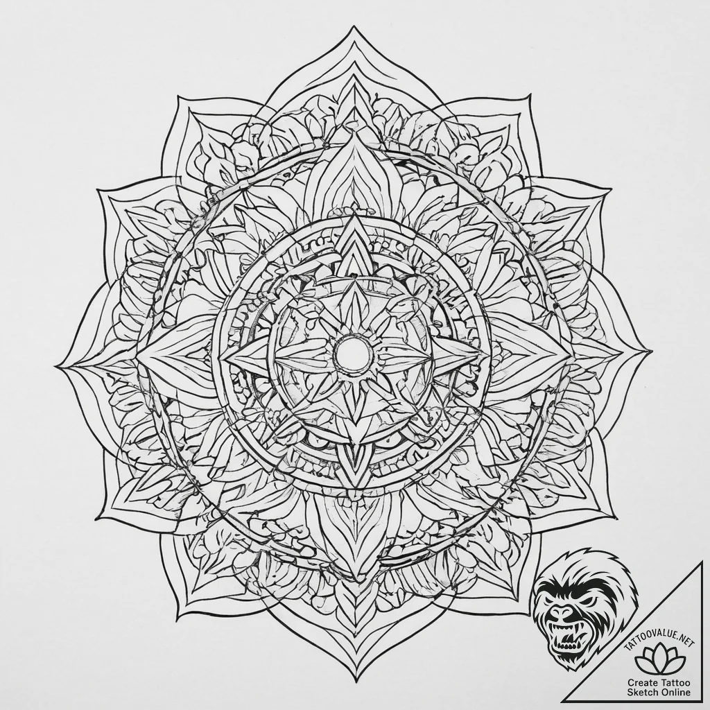 Tattoo sketch linework узор, artistic tattoo... - tattoo sketch (№1756453297_0, 29.08.2025 07:41) — tattoovalue.net