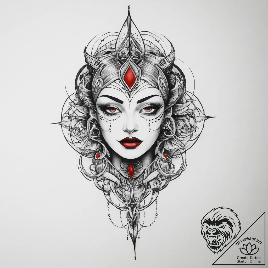 Tattoo sketch gray, artistic tattoo sketch, o... - tattoo sketch (№1756455272_0, 29.08.2025 08:14) — tattoovalue.net