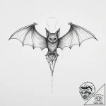 Tattoo sketch goth bat, tattoo line art, line… – tattoo sketch (№1756457449_0, 29.08.2025 08:50) — tattoovalue.net