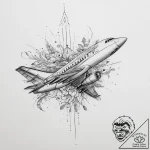 Tattoo sketch mystical plane, tattoo sketch d… – tattoo sketch (№1756458238_0, 29.08.2025 09:03) — tattoovalue.net