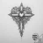 Tattoo sketch heart, tattoo line art, on a cl… – tattoo sketch (№1756458830_0, 29.08.2025 09:13) — tattoovalue.net