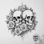 Tattoo sketch loop, tattoo line art, black an… – tattoo sketch (№1756459224_0, 29.08.2025 09:20) — tattoovalue.net
