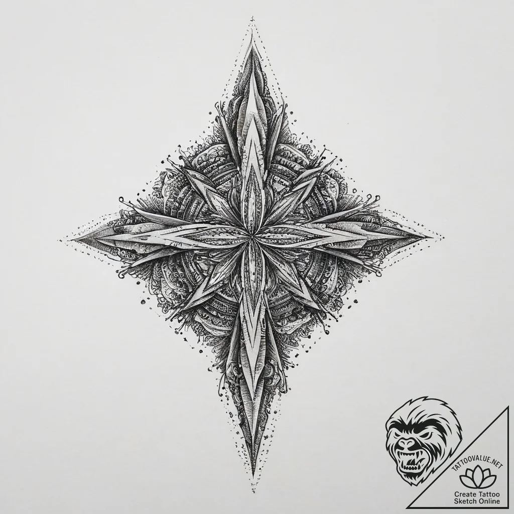 Tattoo sketch diamond, tattoo sketch design,... - tattoo sketch (№1756462197_0, 29.08.2025 10:09) — tattoovalue.net