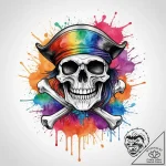 Tattoo sketch pirate jolly roger, tattoo flas… – tattoo sketch (№1756463186_0, 29.08.2025 10:26) — tattoovalue.net