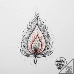 Tattoo sketch fire, tattoo line art, black an… – tattoo sketch (№1756463385_0, 29.08.2025 10:29) — tattoovalue.net