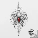 Tattoo sketch ruby, concept art for tattoo, f… – tattoo sketch (№1756463780_0, 29.08.2025 10:36) — tattoovalue.net