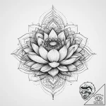 Tattoo sketch lotus flower in a minimalist st… – tattoo sketch (№1756464771_0, 29.08.2025 10:52) — tattoovalue.net