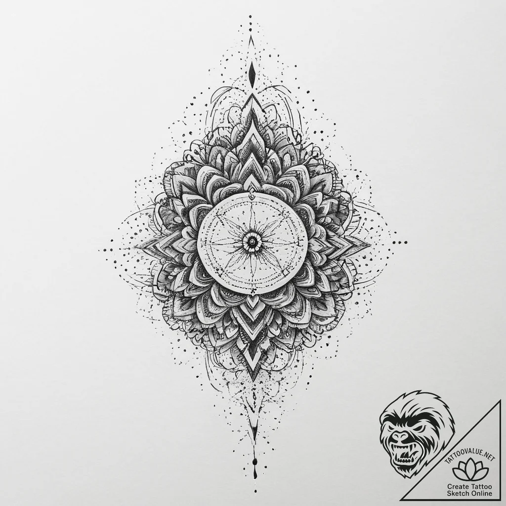 Tattoo sketch blackwork абстрактные линии, ta... - tattoo sketch (№1756469522_0, 29.08.2025 12:12) — tattoovalue.net