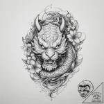 Tattoo sketch soldier with a brush, tattoo sk… – tattoo sketch (№1756469921_0, 29.08.2025 12:18) — tattoovalue.net