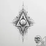 Tattoo sketch cosmic fount, ink illustration… – tattoo sketch (№1756470119_0, 29.08.2025 12:21) — tattoovalue.net