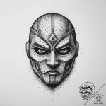 Tattoo sketch ninja, artistic tattoo sketch,… – tattoo sketch (№1756471504_0, 29.08.2025 12:45) — tattoovalue.net