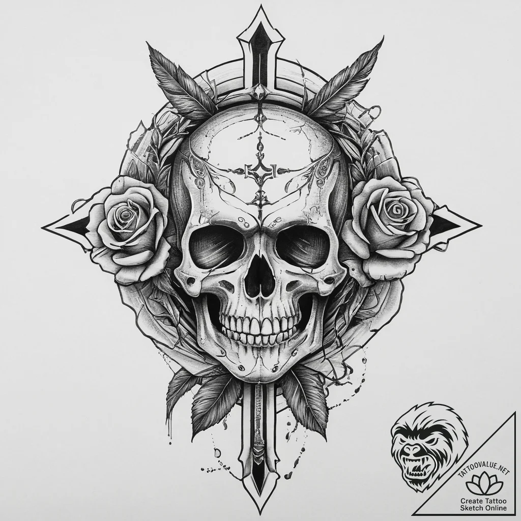 Tattoo sketch soldier with a pen, tattoo line... - tattoo sketch (№1756474484_0, 29.08.2025 13:34) — tattoovalue.net