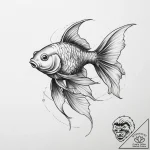 Tattoo sketch goldfish, tattoo sketch design,… – tattoo sketch (№1756477875_0, 29.08.2025 14:31) — tattoovalue.net