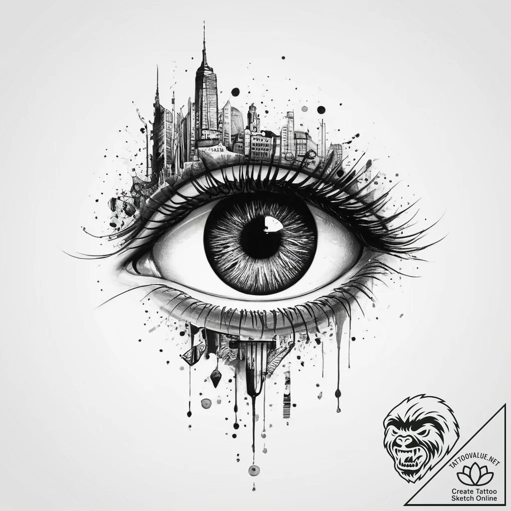 Tattoo sketch узор в виде глаза с воздухом, t... - tattoo sketch (№1756478074_0, 29.08.2025 14:34) — tattoovalue.net