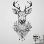 Tattoo sketch elegant doe tattoo, tattoo line… – tattoo sketch (№1756478473_0, 29.08.2025 14:41) — tattoovalue.net