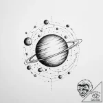 Tattoo sketch planets tattoo, concept art for… – tattoo sketch (№1756480857_0, 29.08.2025 15:20) — tattoovalue.net