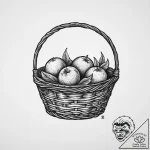 Tattoo sketch brownie basket, concept art for… – tattoo sketch (№1756481651_0, 29.08.2025 15:34) — tattoovalue.net