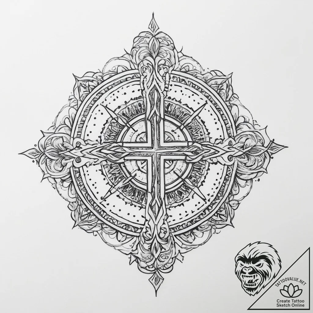 Tattoo sketch holy hymn - tattoo sketch (№1756482447_0, 29.08.2025 15:47) — tattoovalue.net