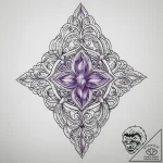 Tattoo sketch amethyst, tattoo line art, bold… – tattoo sketch (№1756482643_0, 29.08.2025 15:50) — tattoovalue.net