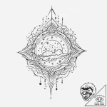 Tattoo sketch cosmic realm, artistic tattoo s… – tattoo sketch (№1756483832_0, 29.08.2025 16:10) — tattoovalue.net